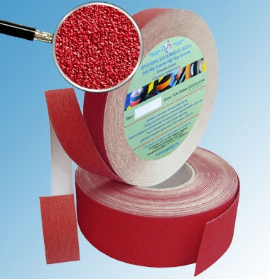 Заказать Противоскользящая абразивная лента SlipStop 60 grit 25 мм красный 18,3 м 