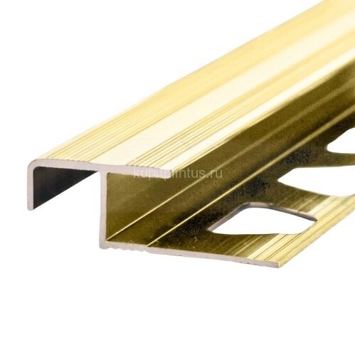Заказать Алюминиевый профиль закладной угловой по-183 золото глянец 2,7 м 