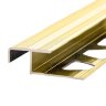Заказать Алюминиевый профиль закладной угловой по-183 золото глянец 2,7 м 