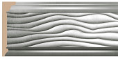 Потолочный карниз Decomaster Арт Деко D218-375 Серебро 100х25х2400 мм