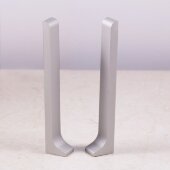 Заглушка металлическая (пара) для плинтуса ПЛ-100 Серебро матовое Заглушка металлическая (пара) для плинтуса ПЛ-100 Серебро матовое