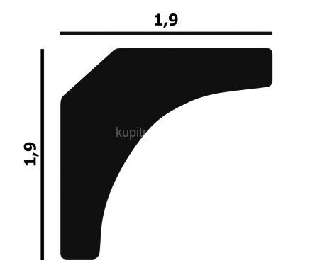 Заказать Потолочный плинтус Перфект Плюс P26 19 мм 2 м 