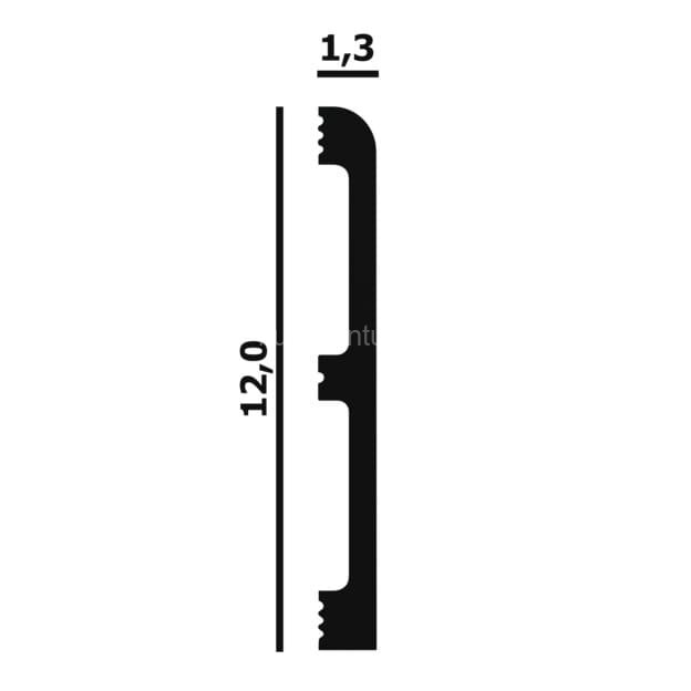 Заказать Напольный плинтус 13х120 мм Перфект Плюс P68 белый 2 м Заказать Напольный плинтус 13х120 мм Перфект Плюс P68 белый 2 м