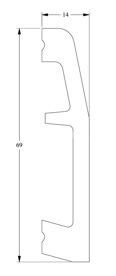 Заказать Плинтус с кабель-каналом Orac Decor Duropolymer SX125 2 м Заказать Плинтус с кабель-каналом Orac Decor Duropolymer SX125 2 м