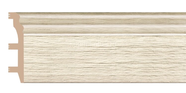 Заказать Напольный плинтус Decomaster D232-1070 ШК/14 из полистирола 100х22х2400 мм 