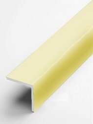 Алюминиевый уголок защитный 15х15 мм прямой PV73-13 песок блестящий 2,7 м