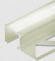 Заказать Алюминиевый П-профиль для ступеней с рифлением 20х12 мм PV52-17 титан блестящий 2,7 м 