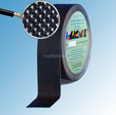 Заказать Лента виниловая тактильная самоклеящаяся Antislip System 200 мм Черная ролик 10 м 