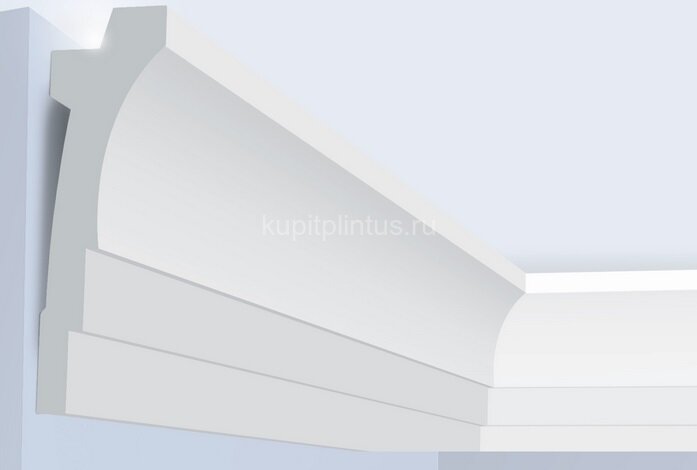Заказать Потолочный плинтус 120х36 мм Hiwood A120 белый полистирол 2 м 