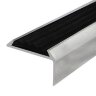 Заказать Угловой порог алюминиевый противоскользящий 22х42 мм Д01 КР люкс Серебро (черная вставка) 2,7 м Заказать Угловой порог алюминиевый противоскользящий 22х42 мм Д01 КР люкс Серебро (черная вставка) 2,7 м