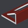 Заказать Алюминиевый L-профиль 10 мм PV02-30 бордовый Ral 3011 2,7 м 