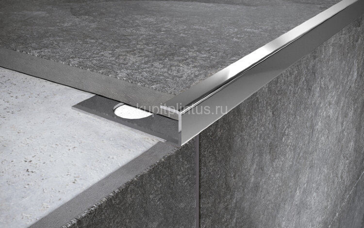 Заказать Окантовочный П-профиль нержавейка 10х10 мм FP 10 P полированная сталь 2,7 м 