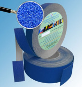 Противоскользящая абразивная лента SlipStop 60 grit 100 мм синий 18,3 м