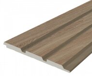 Стеновая панель 120х12 мм Hiwood LV124 BR416 под дерево 2,7м Стеновая панель 120х12 мм Hiwood LV124 BR416 под дерево 2,7м