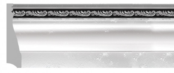 Заказать Напольный плинтус Decomaster Эрмитаж 193-63 Серебро-черный 70х16х2400 мм 