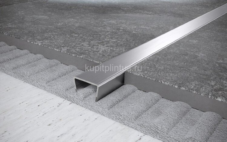 Заказать Стальной П-профиль 8х15 мм FUB 8х15 S сатинированная сталь 2,7 м Заказать Стальной П-профиль 8х15 мм FUB 8х15 S сатинированная сталь 2,7 м