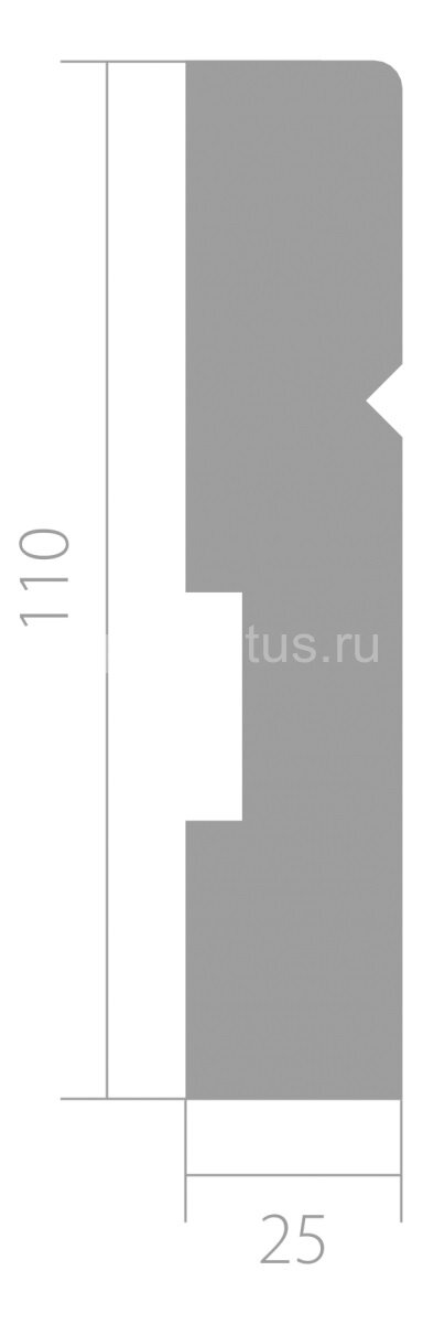 Заказать Плинтус напольный ЛДФ 25х110 мм Ultrawood Base 012 2,44 м Заказать Плинтус напольный ЛДФ 25х110 мм Ultrawood Base 012 2,44 м