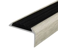 Порог угловой с черной резиновой вставкой Д01 КД Дуб северный 2,7 м Порог угловой с черной резиновой вставкой Д01 КД Дуб северный 2,7 м