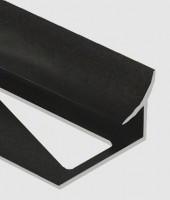 Алюминиевый профиль для плитки внутренний 12 мм Gunsen PV29-18 черный матовый 2,7 м