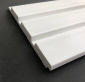 Стеновая панель Hiwood LV124 NP белая 120х12 мм 2,7 м