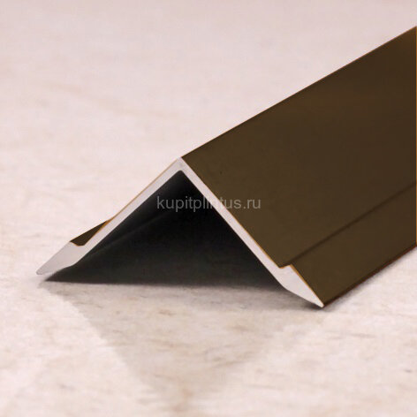 Заказать Порог угловой из алюминия ПО-21х21 бронза матовая 2,7 м Заказать Порог угловой из алюминия ПО-21х21 бронза матовая 2,7 м