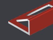 Алюминиевый L-профиль 10 мм PV02-29 красный Ral 3000 2,7 м Алюминиевый L-профиль 10 мм PV02-29 красный Ral 3000 2,7 м