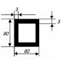 Заказать Бокс квадратный 80х80х3 мм из алюминия 3 м Заказать Бокс квадратный 80х80х3 мм из алюминия 3 м