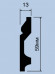 Заказать Напольный плинтус 59х13 мм Hiwood B60 из полистирола 2 м 