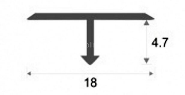 Заказать Алюминиевый Т-образный профиль ПТ-18/5 Серебро матовое 2,7 м Заказать Алюминиевый Т-образный профиль ПТ-18/5 Серебро матовое 2,7 м