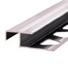 Заказать Алюминиевый профиль закладной угловой по-183 серебро глянец 2,7 м 