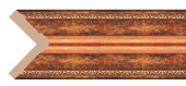 Декоративный уголок Decomaster 142-767 Коричневый-золото 50х50х2400 мм