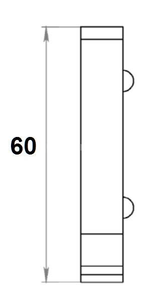 Заказать Заглушки для напольного плинтуса Мега-Трейд ЛП-60з Серебристые (кмп 2 штуки левая+правая) 