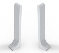 Заглушки для напольного плинтуса Мега-Трейд ЛП-60з Серебристые (кмп 2 штуки левая+правая) Заглушки для напольного плинтуса Мега-Трейд ЛП-60з Серебристые (кмп 2 штуки левая+правая)