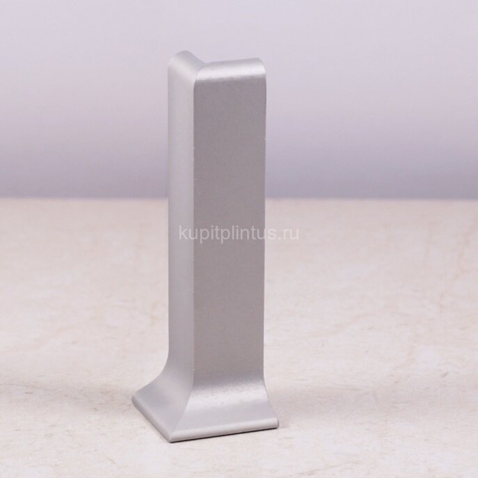 Заказать Уголок наружний металлический для плинтуса ПЛ-100 Серебро матовое Заказать Уголок наружний металлический для плинтуса ПЛ-100 Серебро матовое