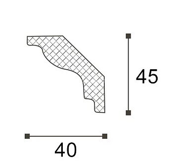 Заказать Карниз NMC Декоплинтус MT 45х40 2 м Заказать Карниз NMC Декоплинтус MT 45х40 2 м