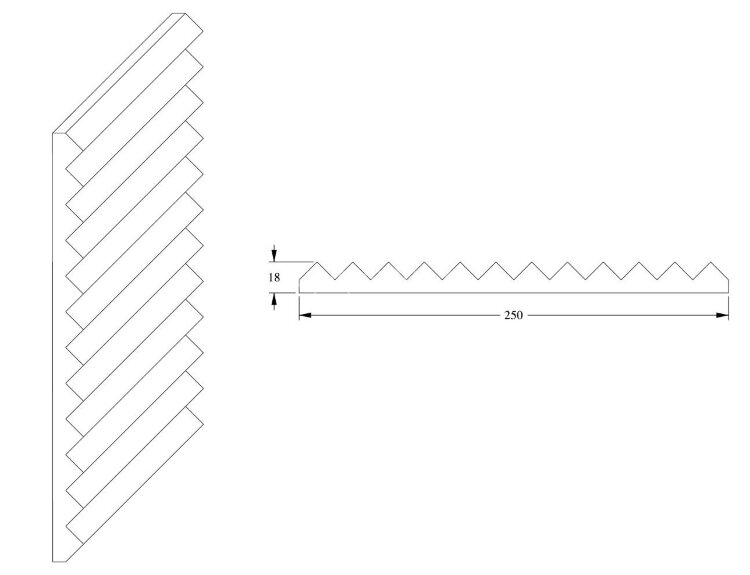 Заказать Декоративная стеновая панель 3D Orac Decor Purotouch W108 2000х250 мм 