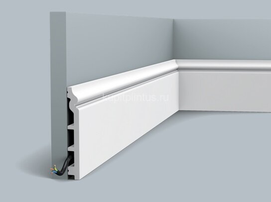 Заказать Плинтус с кабель-каналом гибкий Orac Decor Duropolymer Flex SX118F 2 м Заказать Плинтус с кабель-каналом гибкий Orac Decor Duropolymer Flex SX118F 2 м