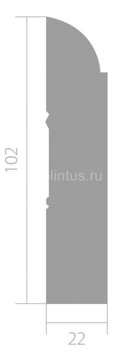 Заказать Плинтус напольный ЛДФ 22х102 мм Ultrawood Base 011 2,44 м 