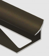 Алюминиевый профиль для плитки внутренний 12 мм Gunsen PV29-10 коричневый матовый 2,7 м