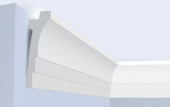 Потолочный плинтус 70х21 мм Hiwood A70V1 белый полистирол 2 м