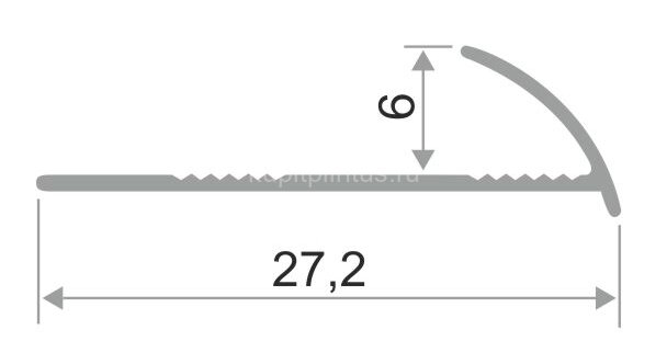 Заказать Уголок наружный для плитки С-образный (раскладка) ПО-6 золото глянцевое 2,7 м 