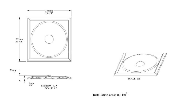 Заказать 3D стеновая панель декоративная 333х333 мм Orac Decor 3D W122 
