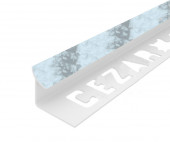 Профиль ПВХ для плитки Cezar внутренний 12 мм 224 Голубой мрамор 2,5 м