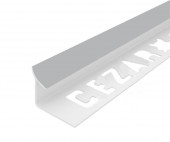Профиль ПВХ для плитки Cezar внутренний 12 мм 119 Серебряный матовый 2,5 м
