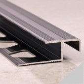 Алюминиевый профиль закладной угловой по-183 серебро матовое 2,7 м