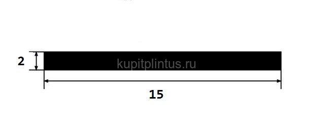 Заказать Алюминиевая полоса 15 мм серебро люкс 3 м 