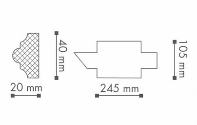 Заказать Декоративный элемент к профилям NMC Arstyl Z104 105х245 (2 штуки) Заказать Декоративный элемент к профилям NMC Arstyl Z104 105х245 (2 штуки)