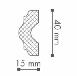 Заказать Молдинг NMC Wallstyl WL3 40х15 2 м 