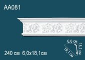 Потолочный плинтус с орнаментом Перфект AA081 181х191х60 мм 2,4 м Потолочный плинтус с орнаментом Перфект AA081 181х191х60 мм 2,4 м