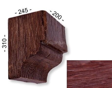 Заказать Консоль для декоративной балки 310х245х200 мм Уникс Модерн КМ22 Вишня Заказать Консоль для декоративной балки 310х245х200 мм Уникс Модерн КМ22 Вишня